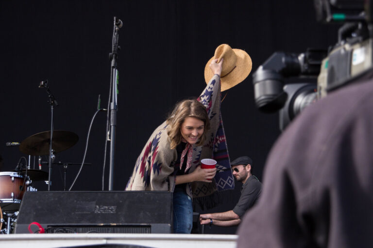 Brandi Carlile Dons Red Sox Hat for the Boston Calling Audience