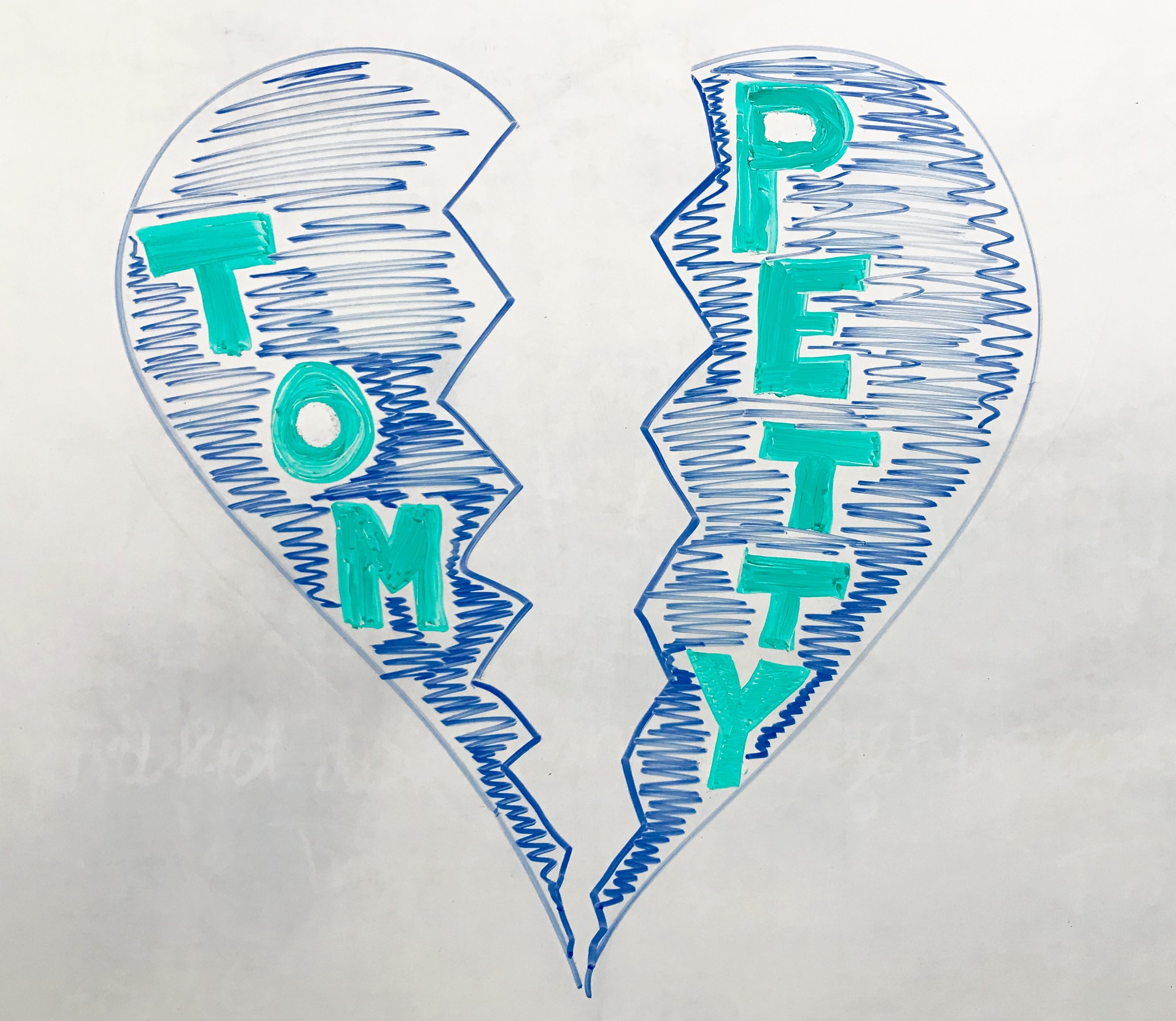 Tom Petty Heartbreak Drawing - by Nick Fosman