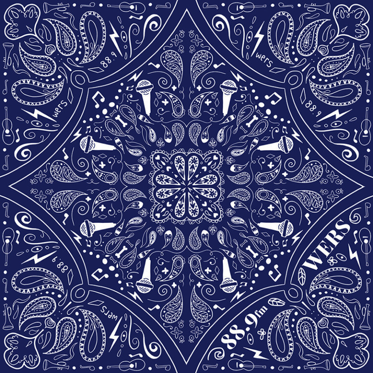 WERS bandana design