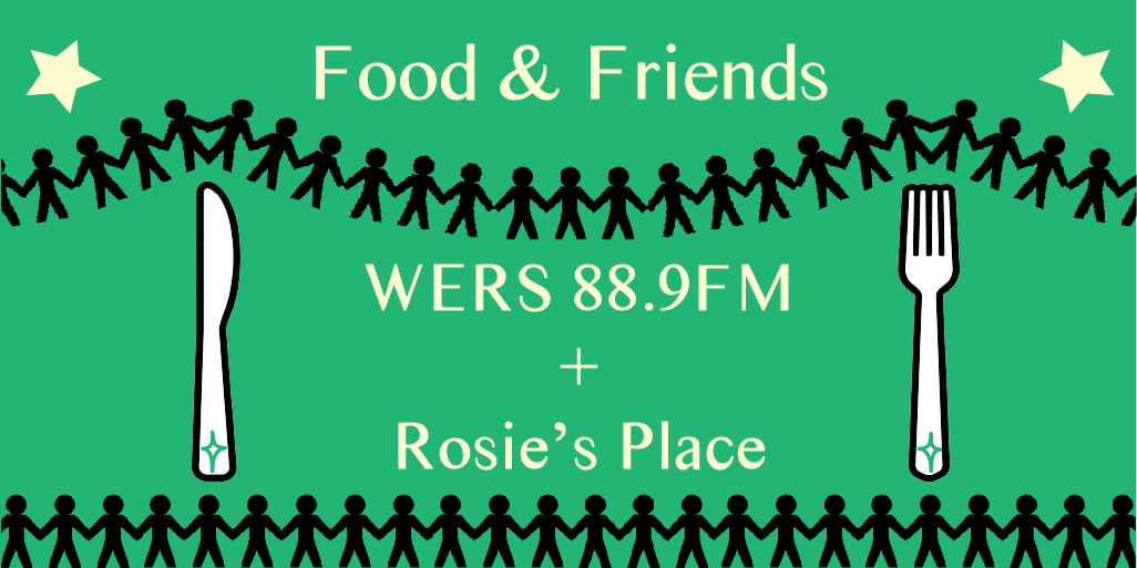 Food and Friends Drive, Rosie's Place, WERS 88.9 FM, Shelter, Food Drive, Giving Tuesday