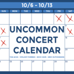 Uncommon Concert Calendar October 6-13