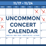 Uncommon Concert Calendar, Liz Phair, Pierce the Veil, Deer Tick, Men I Trust, Letters to Cleo, Earl Sweatshirt, WERS 88.9 FM