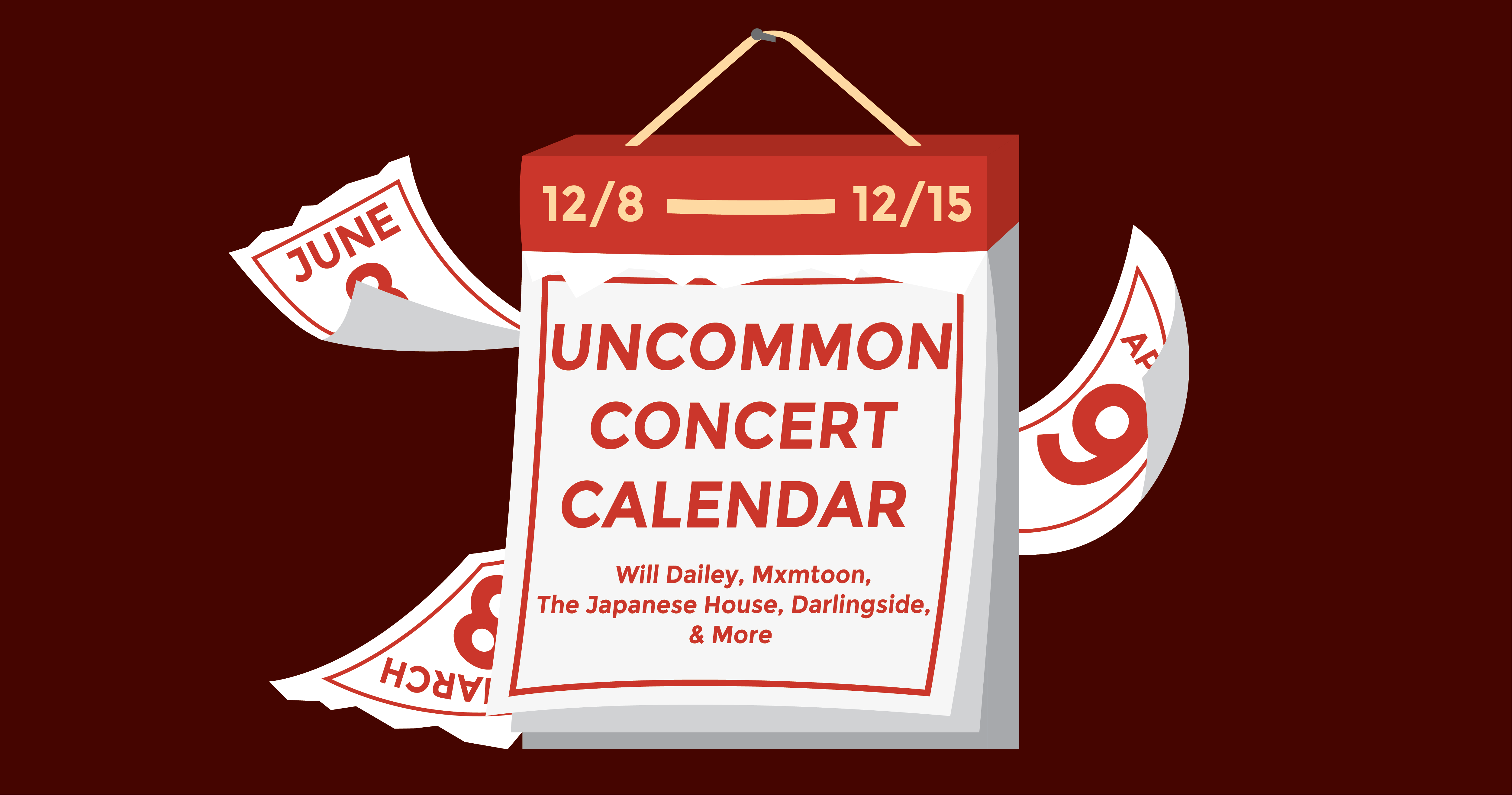 Concert Calendar December 815 WERS 88.9FM