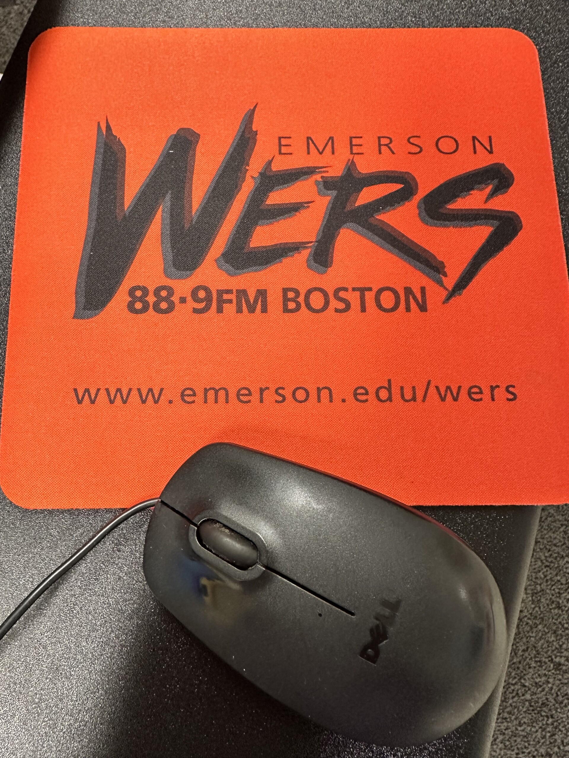A WERS mouse pad from the '90s.