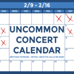 Uncommon Concert Calendar, Boston, Boston Concerts, Shows, What to do in Boston, WERS 88.9 FM