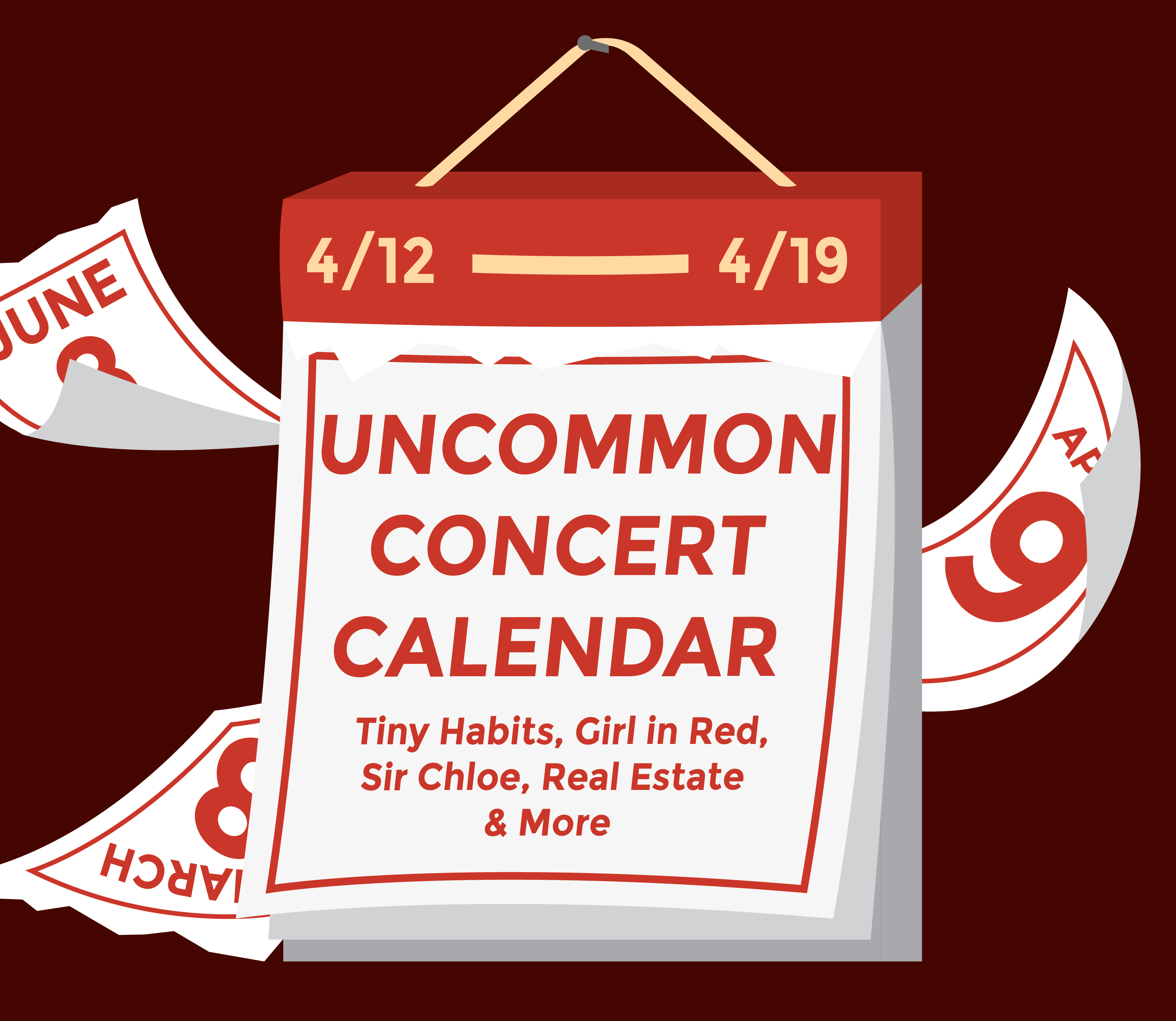 UnCommon Concert Calendar Week of April 12-19