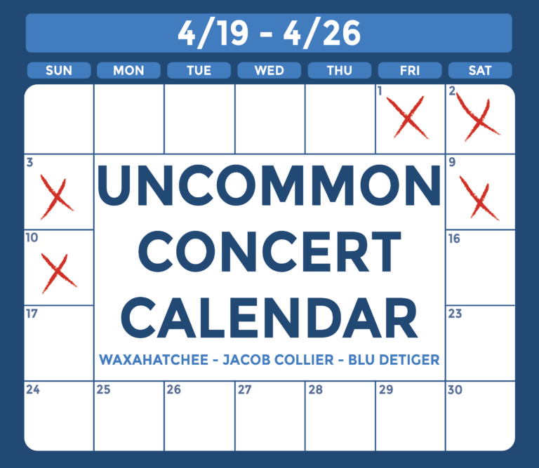Uncommon Concert Calendar: April 19-26