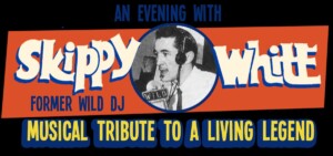 Living Legend Skippy White radio DJ flyer-logo