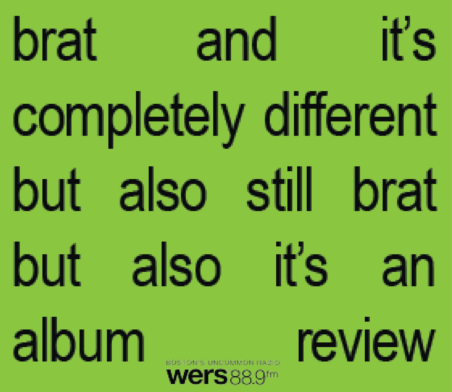 Album Review: Charli Xcx “brat And It's Completely Different But Also ...