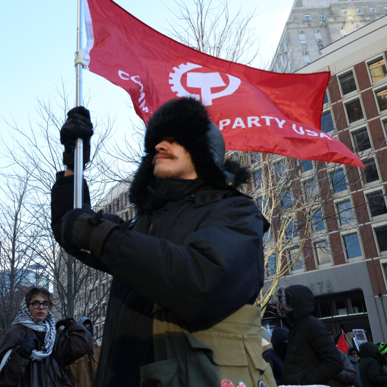 People in protest: Boston Socialist Party