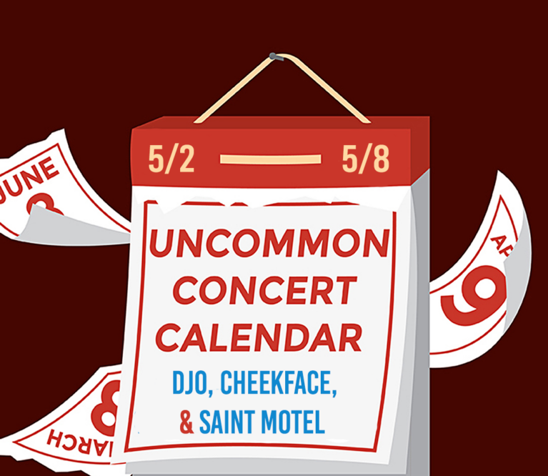 Graphic of a calendar with a red background with text that reads: 