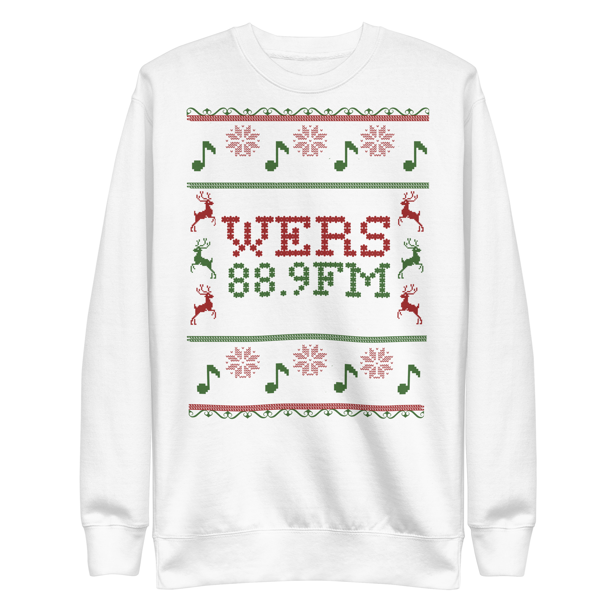 Merry WERSmas Unisex Ugly Sweater (White) - Image 6
