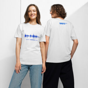 Unisex Soundwave Tee White (Soft Jersey)