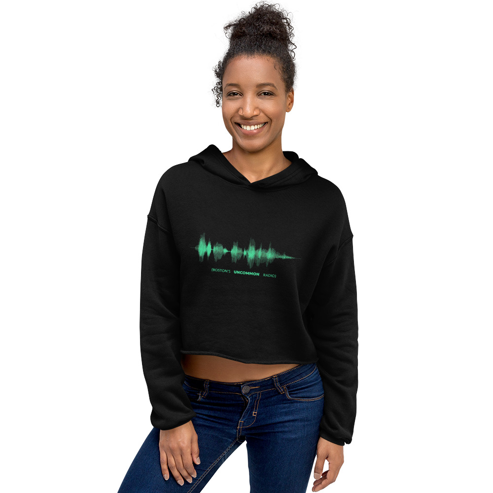 Boston's Uncommon Radio Soundwave Crop Hoodie