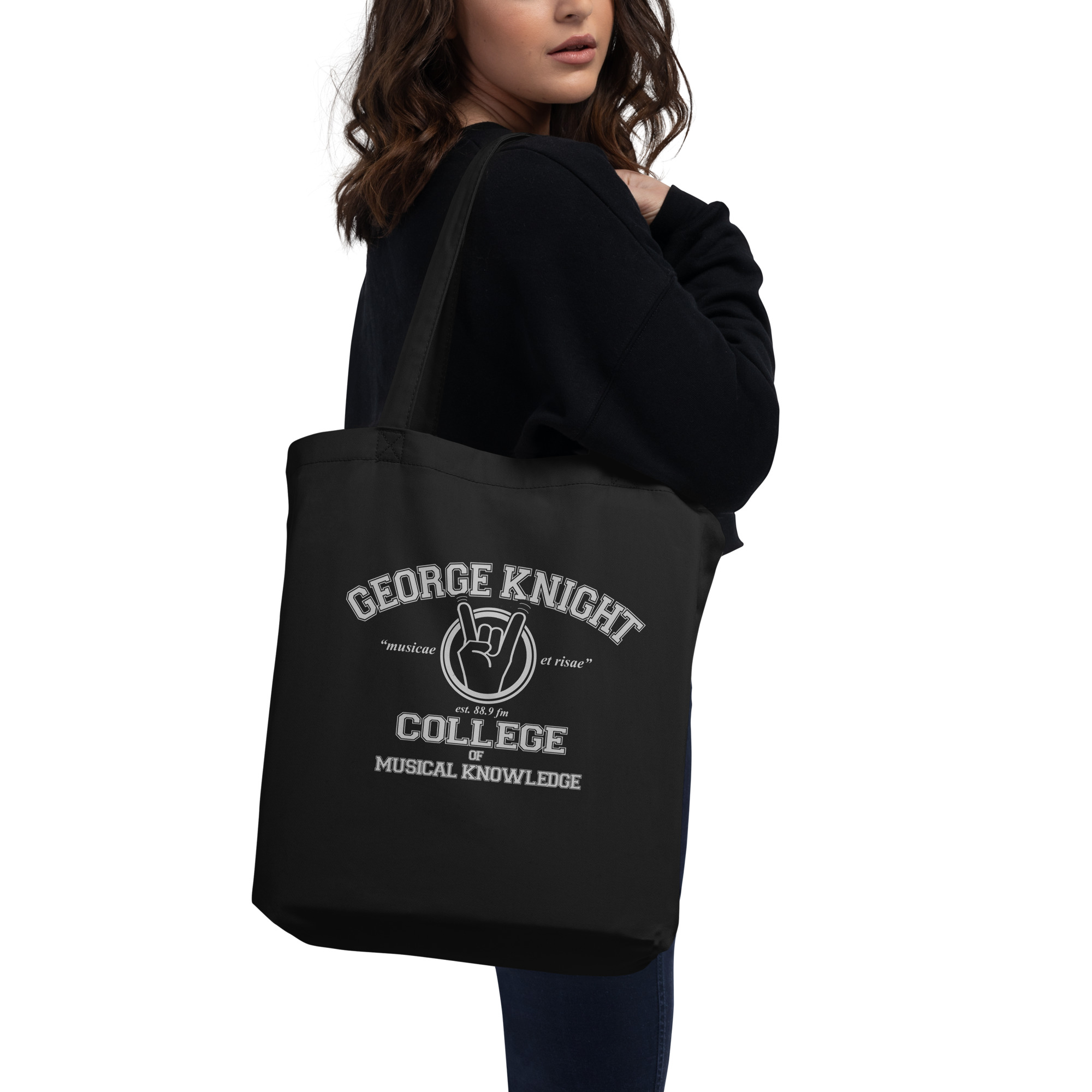 George Knight College of Musical Knowledge Eco Tote (Black) - Image 3