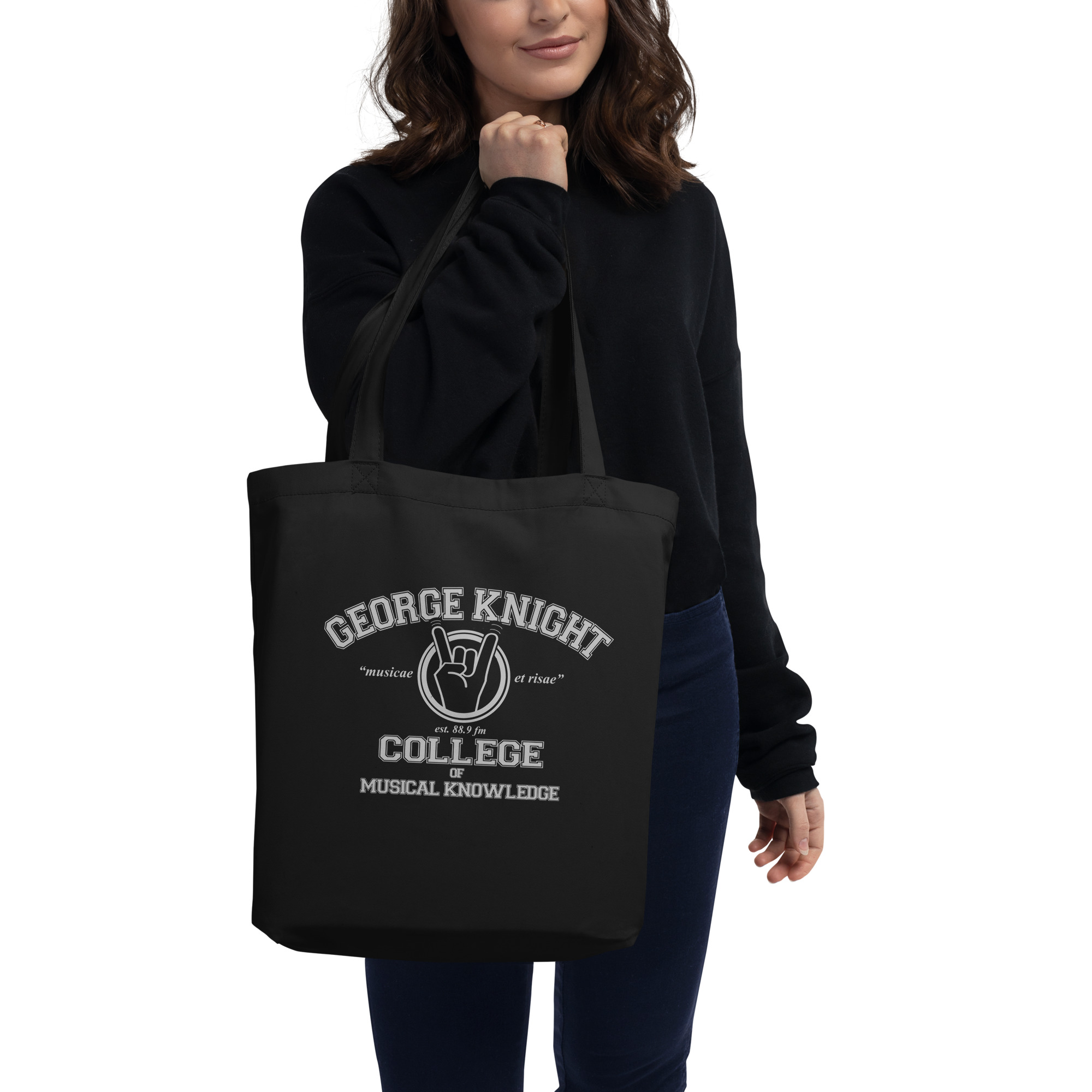 George Knight College of Musical Knowledge Eco Tote (Black) - Image 2