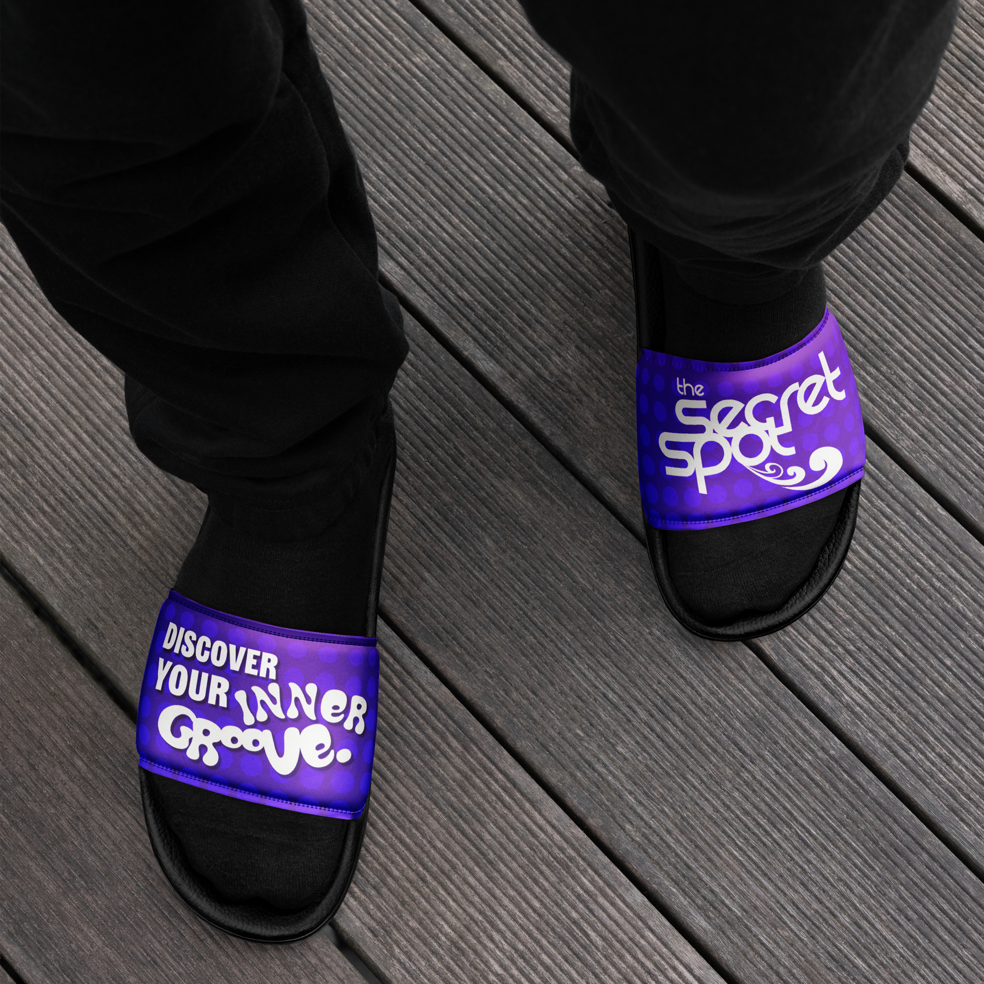 Secret Spot Slides (Mens) (Black)